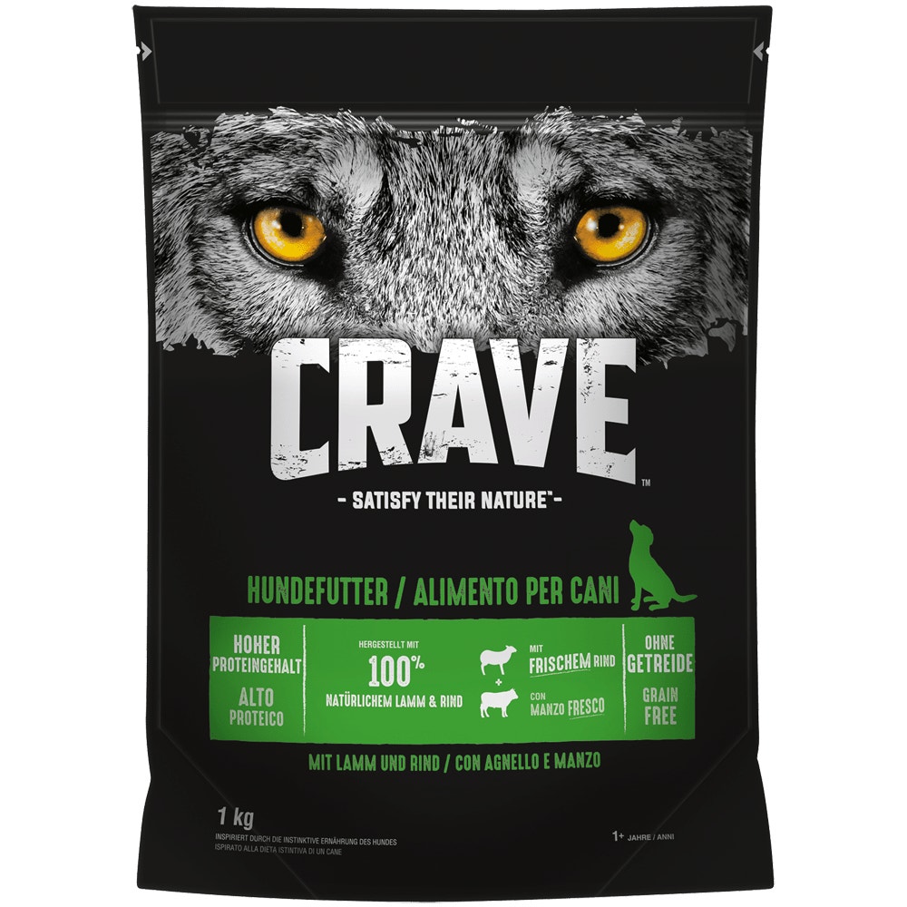 CRAVE™ Lamm & Rind, 1kg, 2,8kg, 7kg & 11,5kg - 1